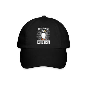Puffin Papageientaucher Puffins - Baseballkappe - Schwarz/Schwarz - Vorne