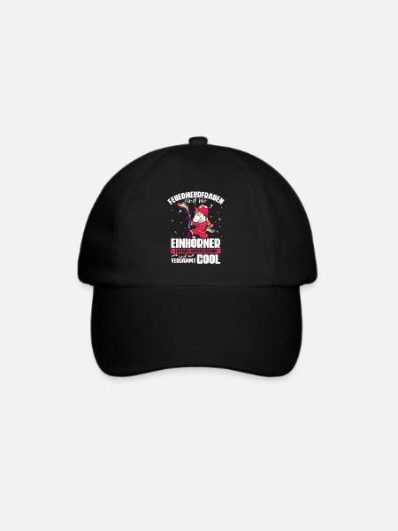 Feuerwehrfrauen Feuerwehrfrau - Baseballkappe - Schwarz/Schwarz
