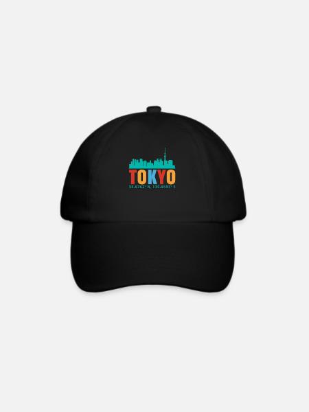 Tokio - Baseballkappe - Schwarz/Schwarz