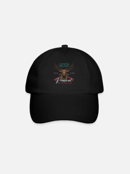Buck Deer Hunting Hunter Deer - Baseballkappe - Schwarz/Schwarz