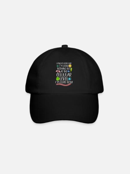 Microbiologist Microbiology Lab Staph Biology - Baseballkappe - Schwarz/Schwarz