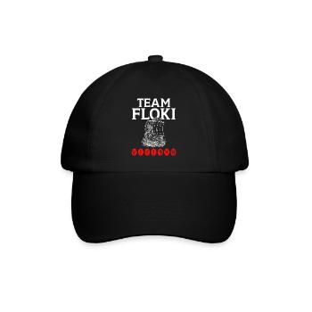 Team Floki der Schiffsbauer - Baseballkappe - Schwarz/Schwarz - Vorne