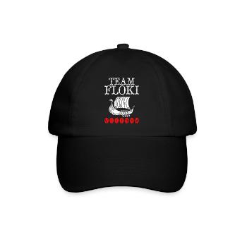 Team Floki der Schiffsbauer - Baseballkappe - Schwarz/Schwarz - Vorne