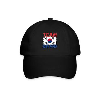 Südkorea - Baseballkappe - Schwarz/Schwarz - Vorne