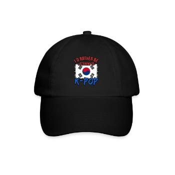 Südkorea - Baseballkappe - Schwarz/Schwarz - Vorne