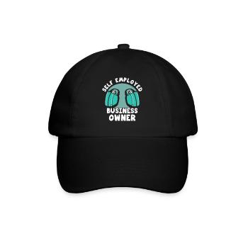 Selbständiger Geschäftsinhaber Selbstständig - Baseballkappe - Schwarz/Schwarz - Vorne