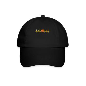 Ossi Geschenk Ostdeutschland NVA Germania Osten - Baseballkappe - Schwarz/Schwarz - Vorne