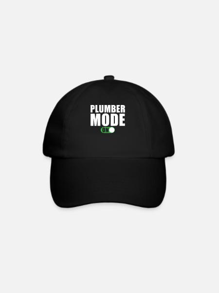 Klempner Modus Ein - Baseballkappe - Schwarz/Schwarz