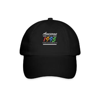 1995 - Jahrgang 1995 - Fantastisch seit 1995 - Baseballkappe - Schwarz/Schwarz - Vorne