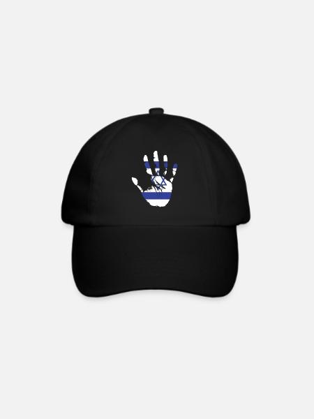 Israel - Baseballkappe - Schwarz/Schwarz