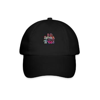 Hippie - Baseballkappe - Schwarz/Schwarz - Vorne