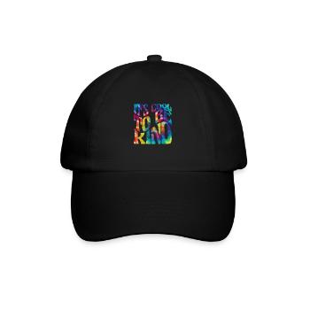 Hippie - Baseballkappe - Schwarz/Schwarz - Vorne