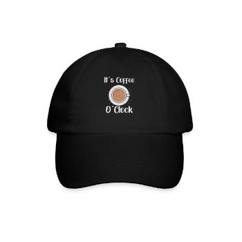 Coffee Lover Caffeine Molecule Java Latte Espresso - Baseballkappe - Schwarz/Schwarz - Vorne
