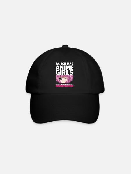 Otaku Japan Anime Merch Anime Merch Geschenk - Baseballkappe - Schwarz/Schwarz