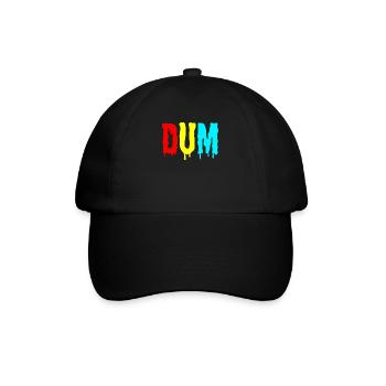 Dum Dum Tropfregen Rainbow Drip Dripfin Briefe Str - Baseballkappe - Schwarz/Schwarz - Vorne