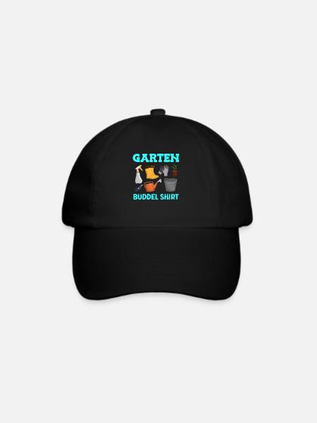Garten Buddel Shirt Gartenarbeit - Baseballkappe - Schwarz/Schwarz