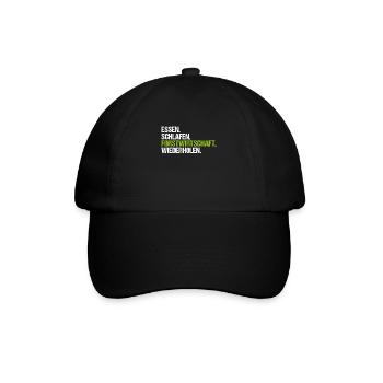 Forstwirt Forstwirtschaft Waldfacharbeiter Wald - Baseballkappe - Schwarz/Schwarz - Vorne