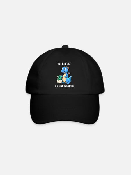 Drachen Kleiner Bruder - Ich bin der kleine Bruder - Baseballkappe - Schwarz/Schwarz