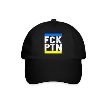 FCK PTN - Baseballkappe - Schwarz/Schwarz - Vorne