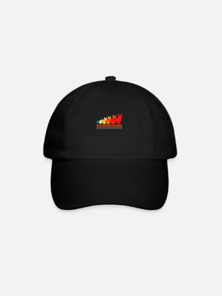 Corgi - Baseballkappe - Schwarz/Schwarz