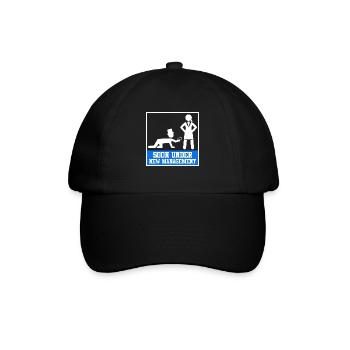 Ehemann Bräutigam Junggesellenabschied - Baseballkappe - Schwarz/Schwarz - Vorne