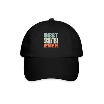 Best Wissenschaftler ever Wissenschaftler Geschenk - Baseballkappe - Schwarz/Schwarz - Vorne