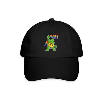 Turtle I LGBTQ Flag I Rainbow Flag I Gay Pride - Baseballkappe - Schwarz/Schwarz - Vorne