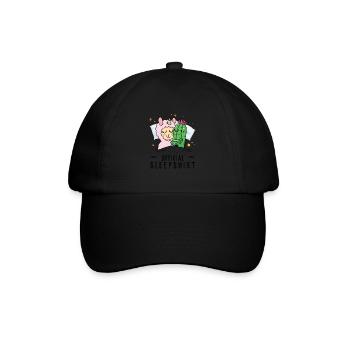 Offizielles Schlafanzug, Einhorn, Umarmungen, - Baseballkappe - Schwarz/Schwarz - Vorne
