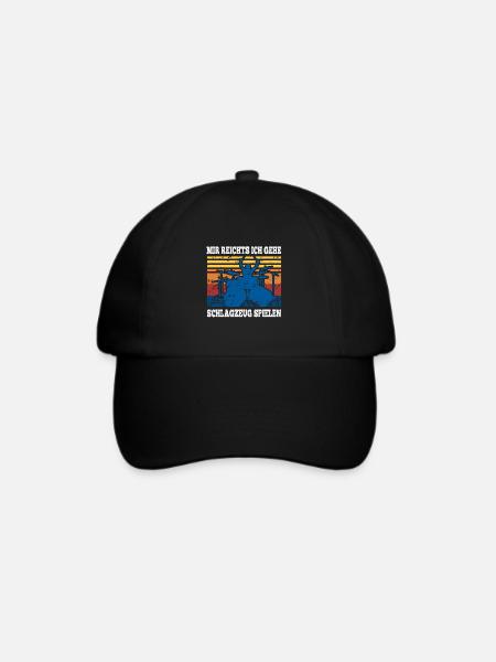 Mir Reichts Ich Gehe Schlagzeug Spielen Drummer - Baseballkappe - Schwarz/Schwarz