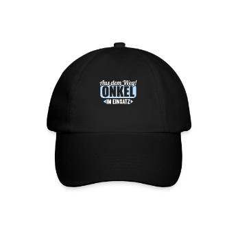 Aus dem Weg Onkel im Einsatz Nichte Neffe - Baseballkappe - Schwarz/Schwarz - Vorne
