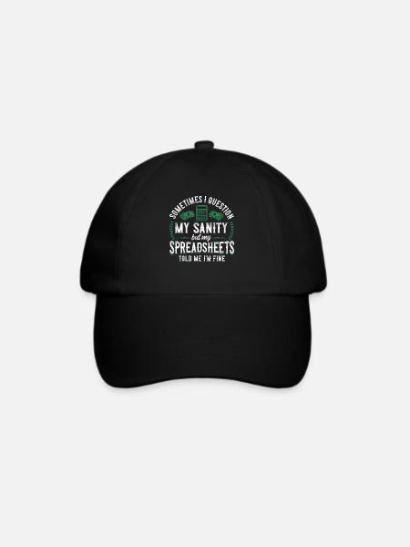 Accountant Bookkeeper Accounting - Baseballkappe - Schwarz/Schwarz