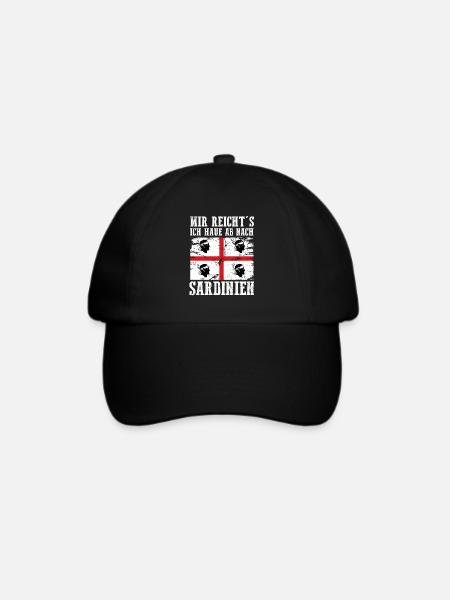 Sarde Sardische Flagge Sardegna Sardinien - Baseballkappe - Schwarz/Schwarz