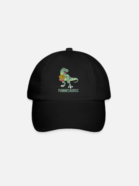 Pommes Frites Pommes Geschenk Pommes Fritten Spruc - Baseballkappe - Schwarz/Schwarz