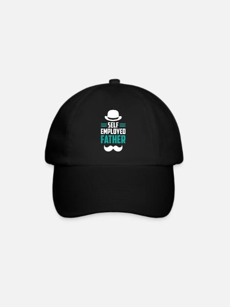 Selbständiger Vater Freelancer Selbstständig - Baseballkappe - Schwarz/Schwarz