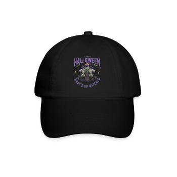 WHAT´S UP WITCHES - Baseballkappe - Schwarz/Schwarz - Vorne
