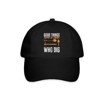 Archäologie Geschenk Archäologe - Baseballkappe - Schwarz/Schwarz - Vorne