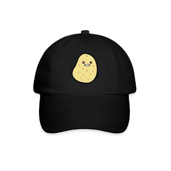 Funny Potatoe - Baseballkappe - Schwarz/Schwarz - Vorne