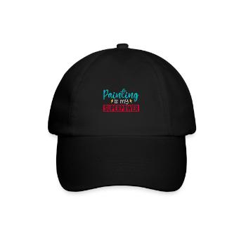 Maler Geschenk Malerei Künstler Malermeister - Baseballkappe - Schwarz/Schwarz - Vorne