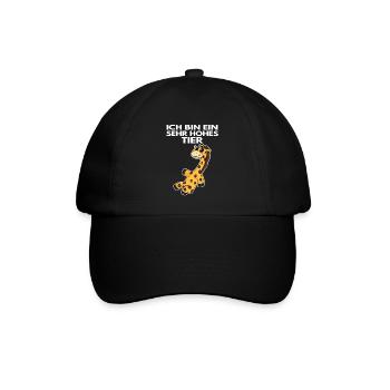 Teamleiter Giraffe - Baseballkappe - Schwarz/Schwarz - Vorne