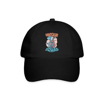 Dinosaur Squad - Baseballkappe - Schwarz/Schwarz - Vorne