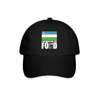 Uzbekistan urlaub reise souvenir - Baseballkappe - Schwarz/Schwarz - Vorne