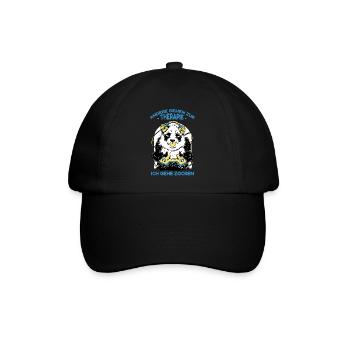 Andere Gehen Zur Therapie Ich Gehe Zocken Video - Baseballkappe - Schwarz/Schwarz - Vorne