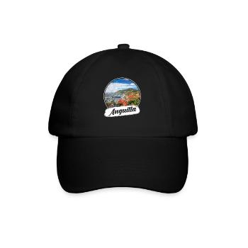 Anguilla Souvenir - Baseballkappe - Schwarz/Schwarz - Vorne