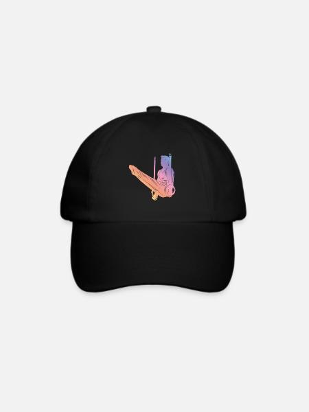 Gymnastics Silhouette - Baseballkappe - Schwarz/Schwarz