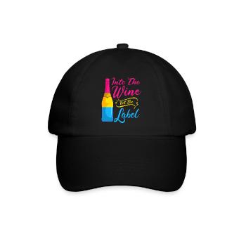 In Den Wein Nicht Das Label Lgbt Pansexual Pride - Baseballkappe - Schwarz/Schwarz - Vorne