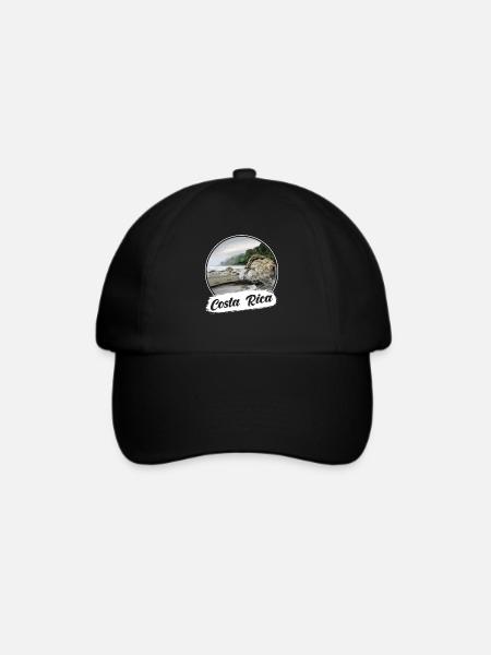 Costa Rica Souvenirs - Baseballkappe - Schwarz/Schwarz