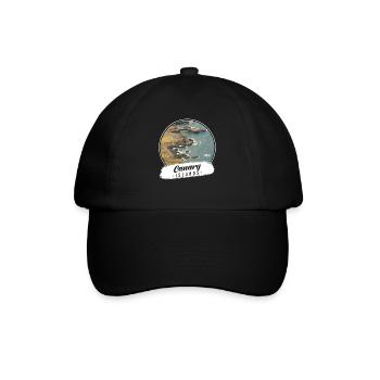 Kanarische Inseln Souvenir - Baseballkappe - Schwarz/Schwarz - Vorne