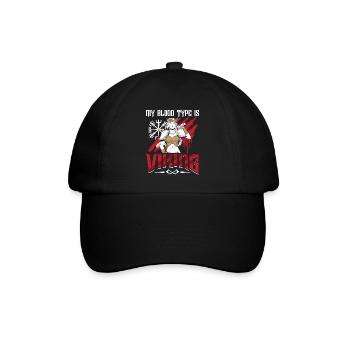 Norse Viking Mythology Drinking Design for Viking - Baseballkappe - Schwarz/Schwarz - Vorne