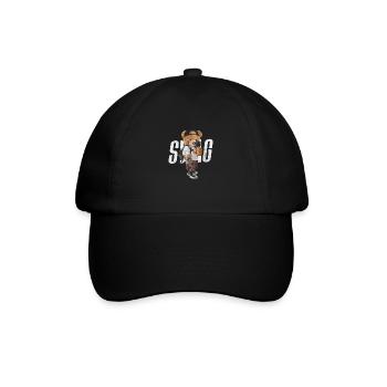 Teddybär - Baseballkappe - Schwarz/Schwarz - Vorne