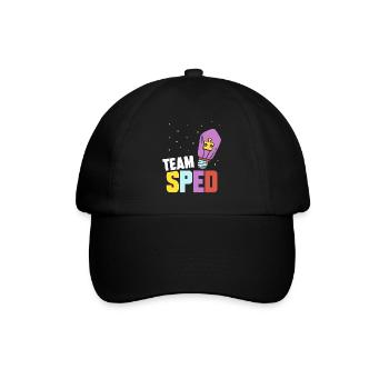 Team Sonderpädagogik Lehrer Sonderpädagoge Beruf - Baseballkappe - Schwarz/Schwarz - Vorne